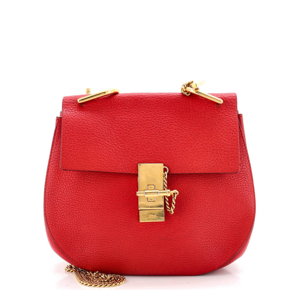 Chloe Small Drew Crossbody Bag Leather
